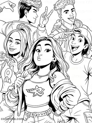 dos rosas emilly vick para colorir pintar