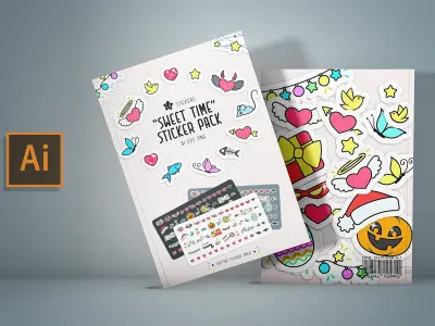 Sweet Time Sticker Pack - Illustrator